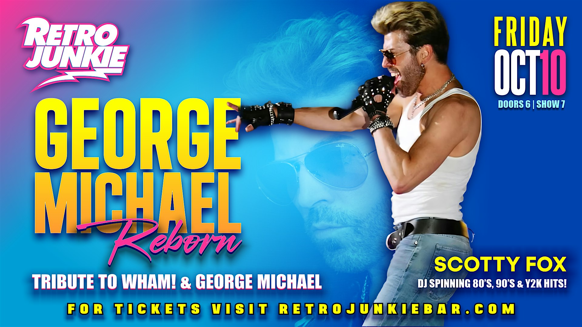 GEORGE MICHAEL REBORN (George Michael/Wham Tribute)… LIVE! at Retro Junkie – Walnut Creek, CA