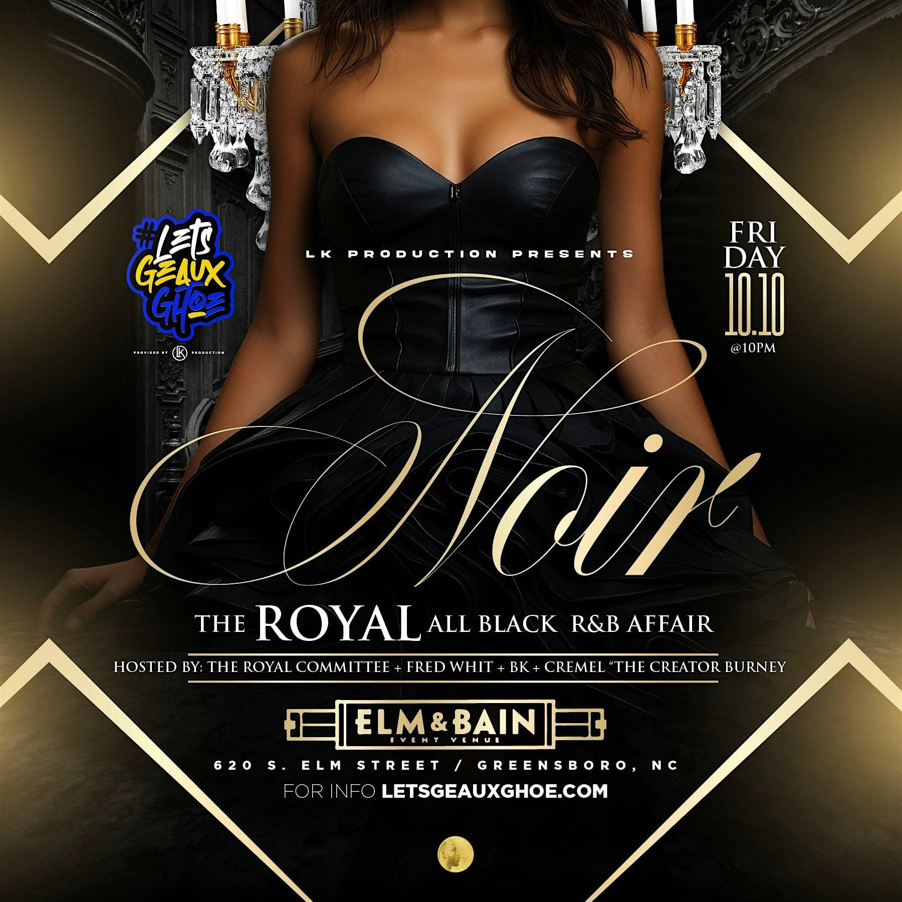 NOIR: “A Royal All Black GHOE Affair” 2025 at Elm & Bain – Greensboro, NC