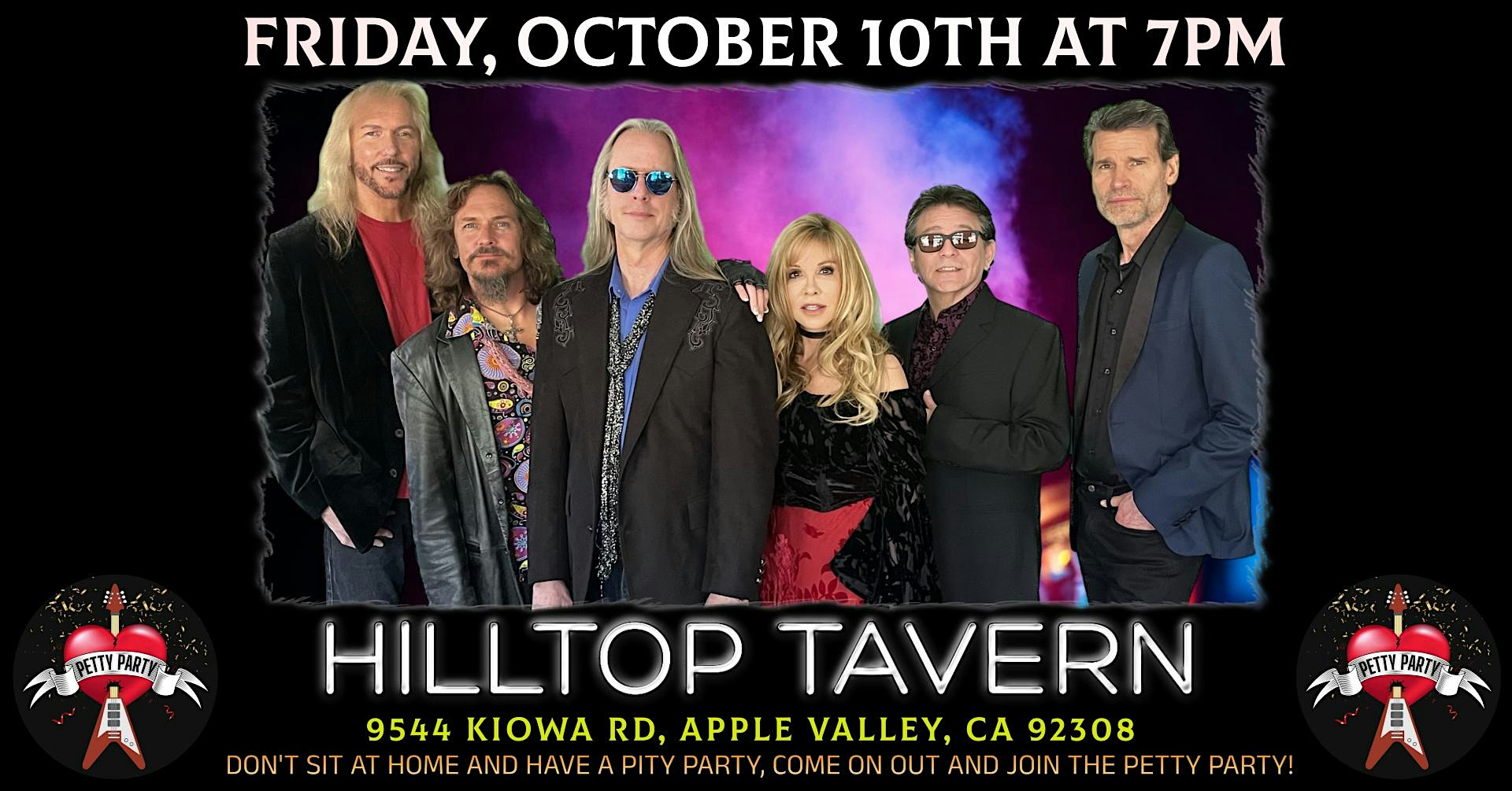 Petty Party Triple Header at Hilltop Tavern and Inn – Apple Valley, CA