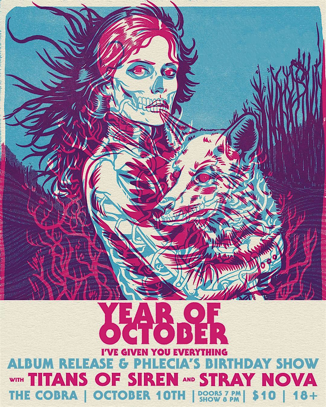 Venue: Year of October {Album Release!} w/ Titans of Siren | Stray Nova at Cobra Nashville – Nashville, TN