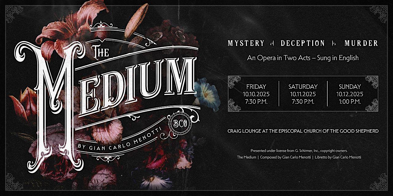 The Medium – Friday at The Episcopal Church of the Good Shepherd – Jacksonville, FL