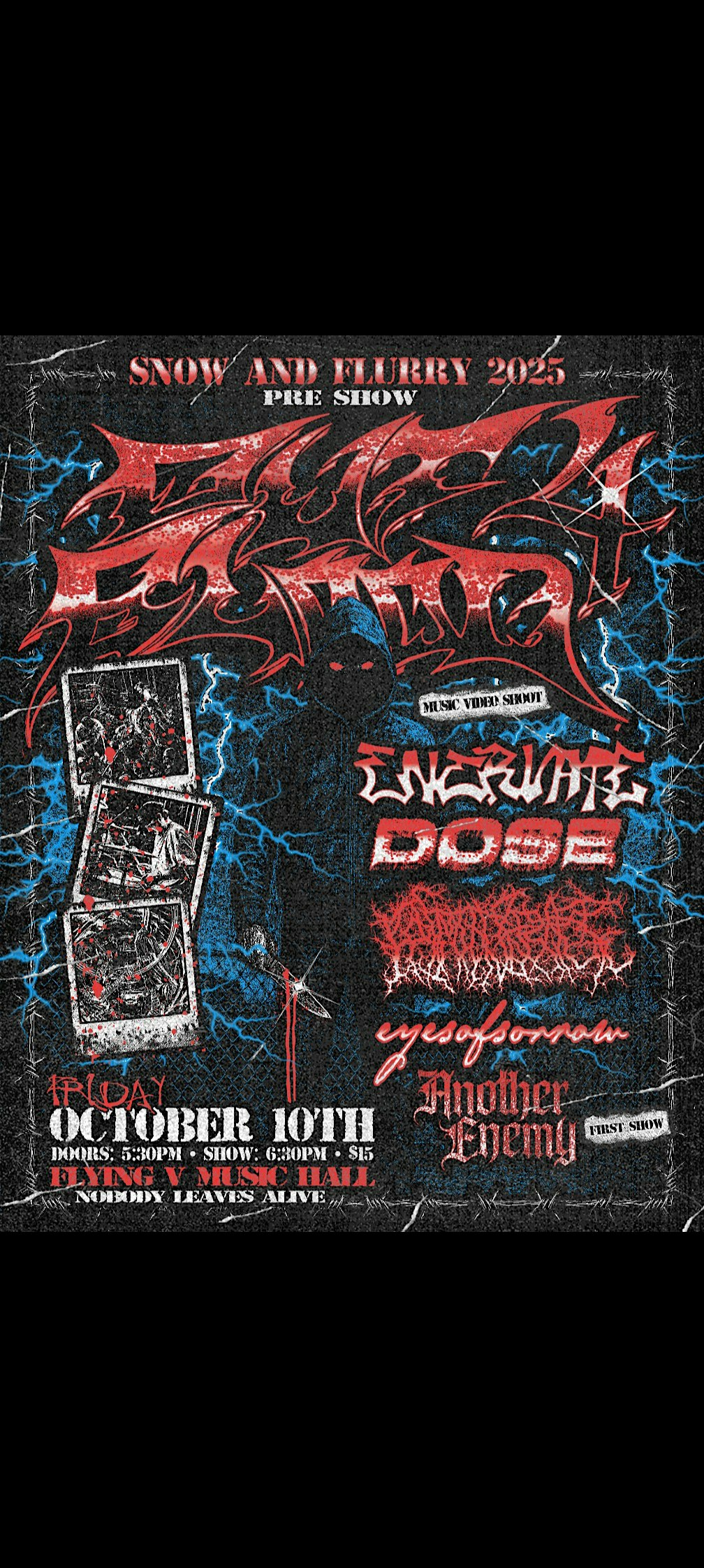 Snow and Flurry preshow 10/10/25 at Flying V Music – Minneapolis, MN