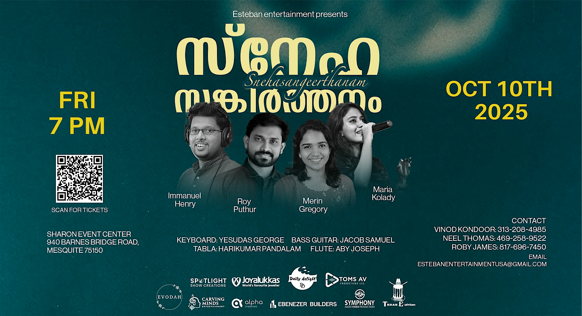 Sneha Sangeerthanam at Sharon Event Center – Mesquite, TX