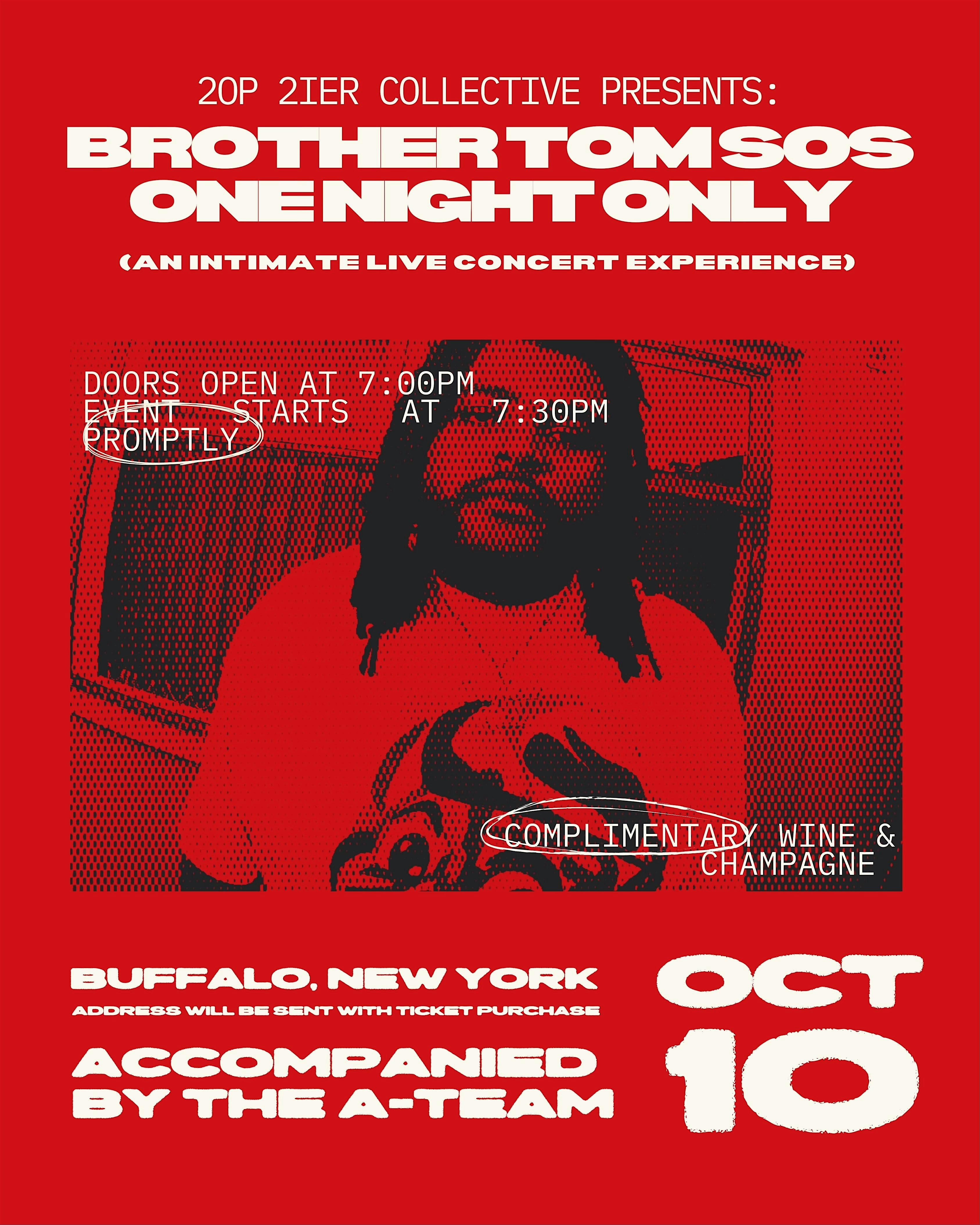 2op 2ier Collective Presents: Brother Tom Sos – One Night Only at 564 Franklin St – Buffalo, NY