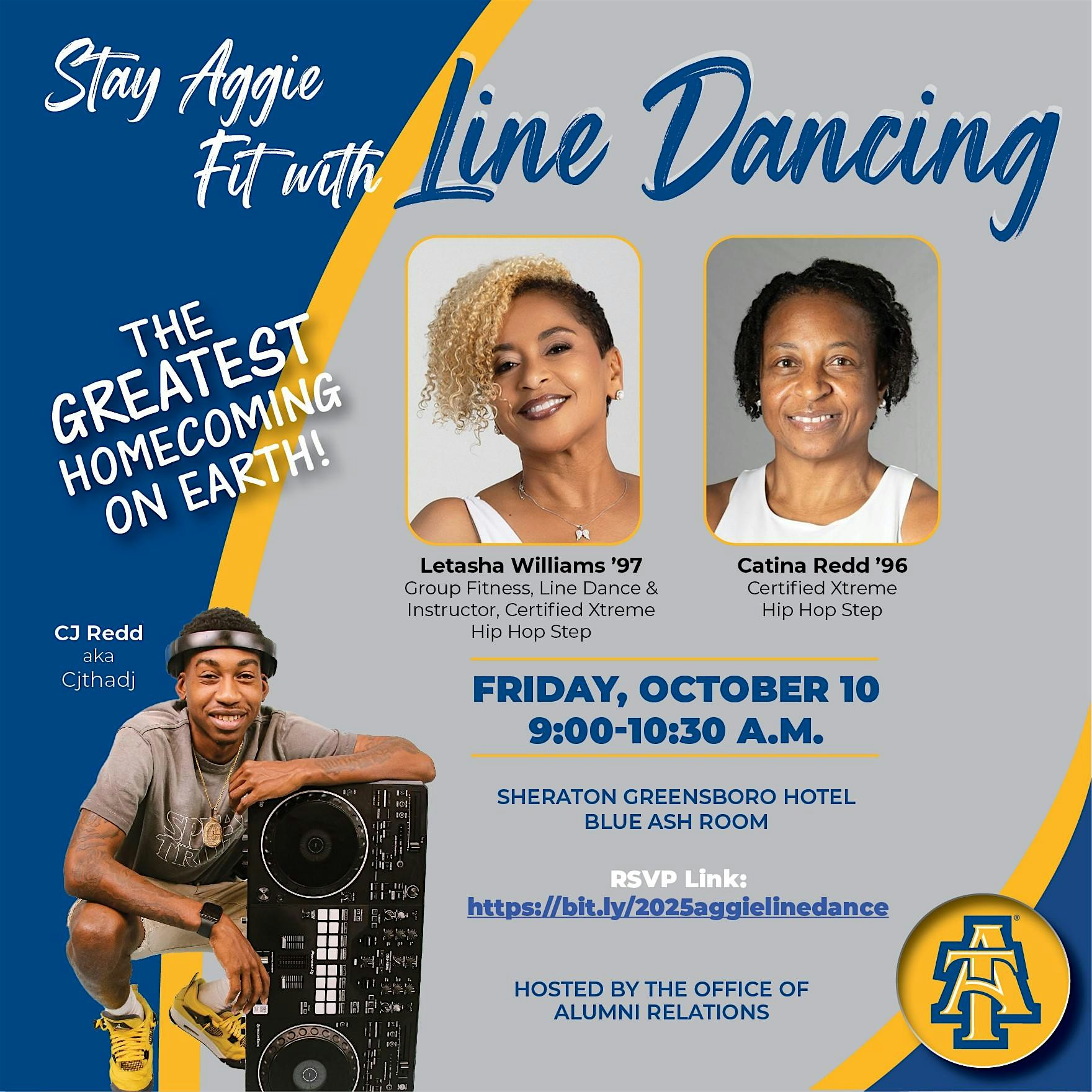 Line Dance Class with Letasha Williams and Catina Redd at Sheraton Greensboro at Four Seasons – Greensboro, NC