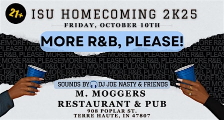MORE R&B, PLEASE! at M. Moggers Restaurant & Pub – Terre Haute, IN