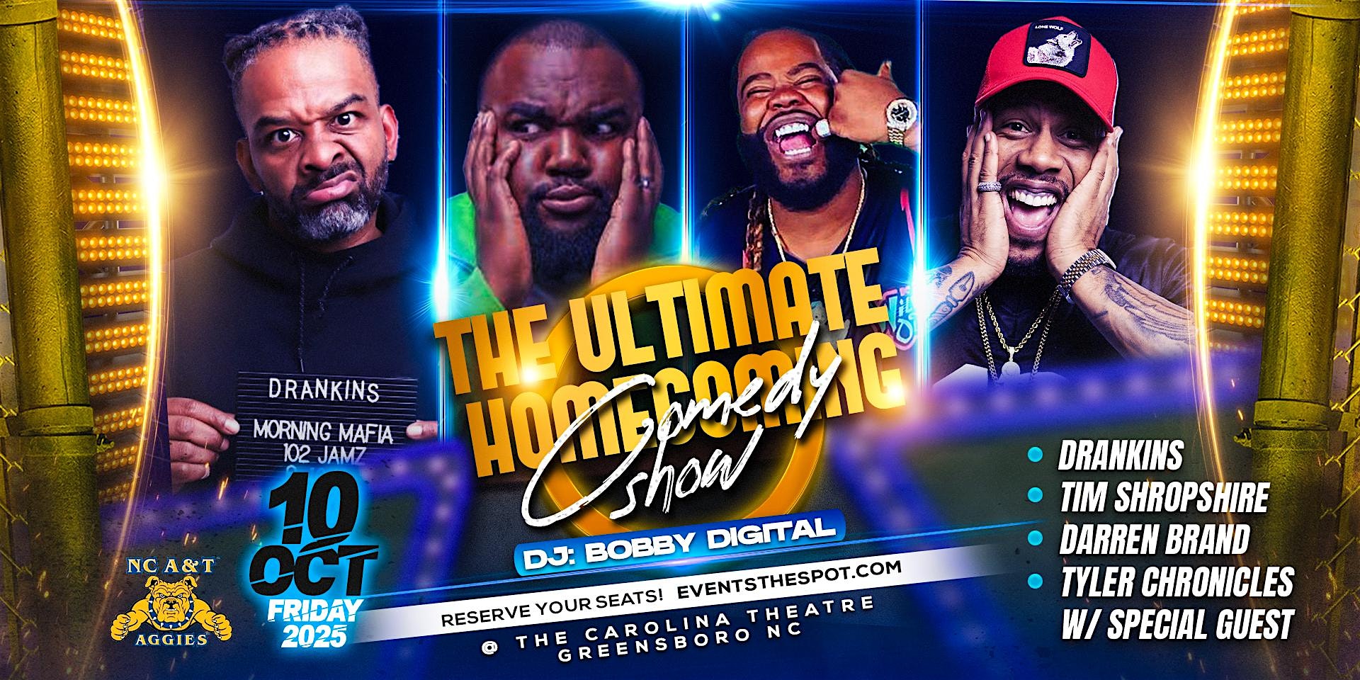 The Ultimate Homecoming Comedy Show at The Carolina Theatre of Greensboro – Greensboro, NC
