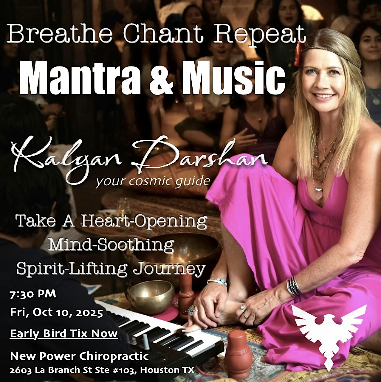 Breathe Chant Repeat – Mantra and Music at New Power Chiropractic – Houston, TX