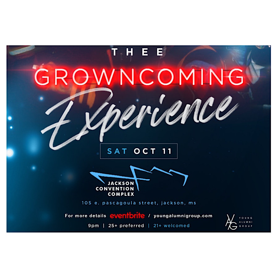 THEE GROWNCOMING EXPERIENCE 2025 at Jackson Convention Complex – Jackson, MS