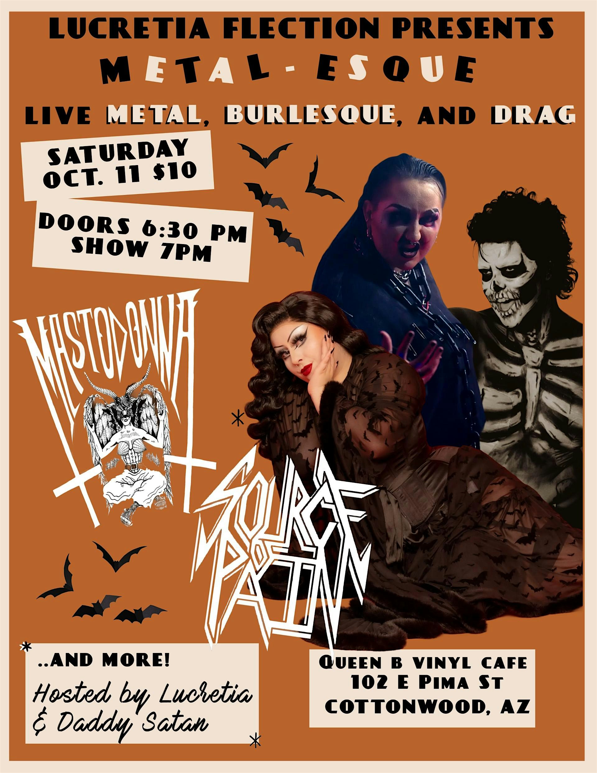 Metal-esque: A Burlesque and Metal Variety Show at Queen B Vinyl Café – Cottonwood, AZ