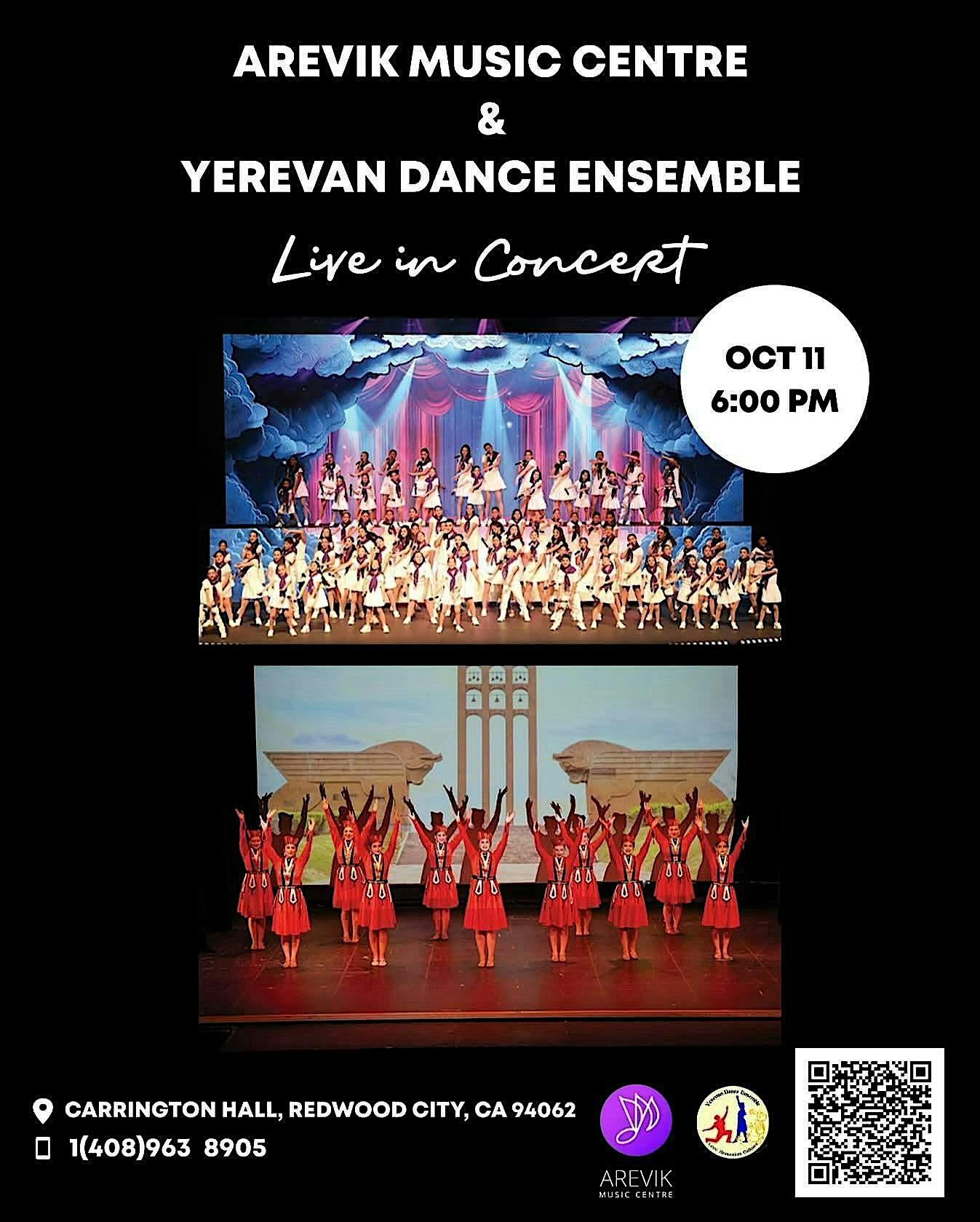 Arevik Music Centre & Yerevan Dance Ensemble – Live in Concert! at Carrington Hall – Redwood City, CA