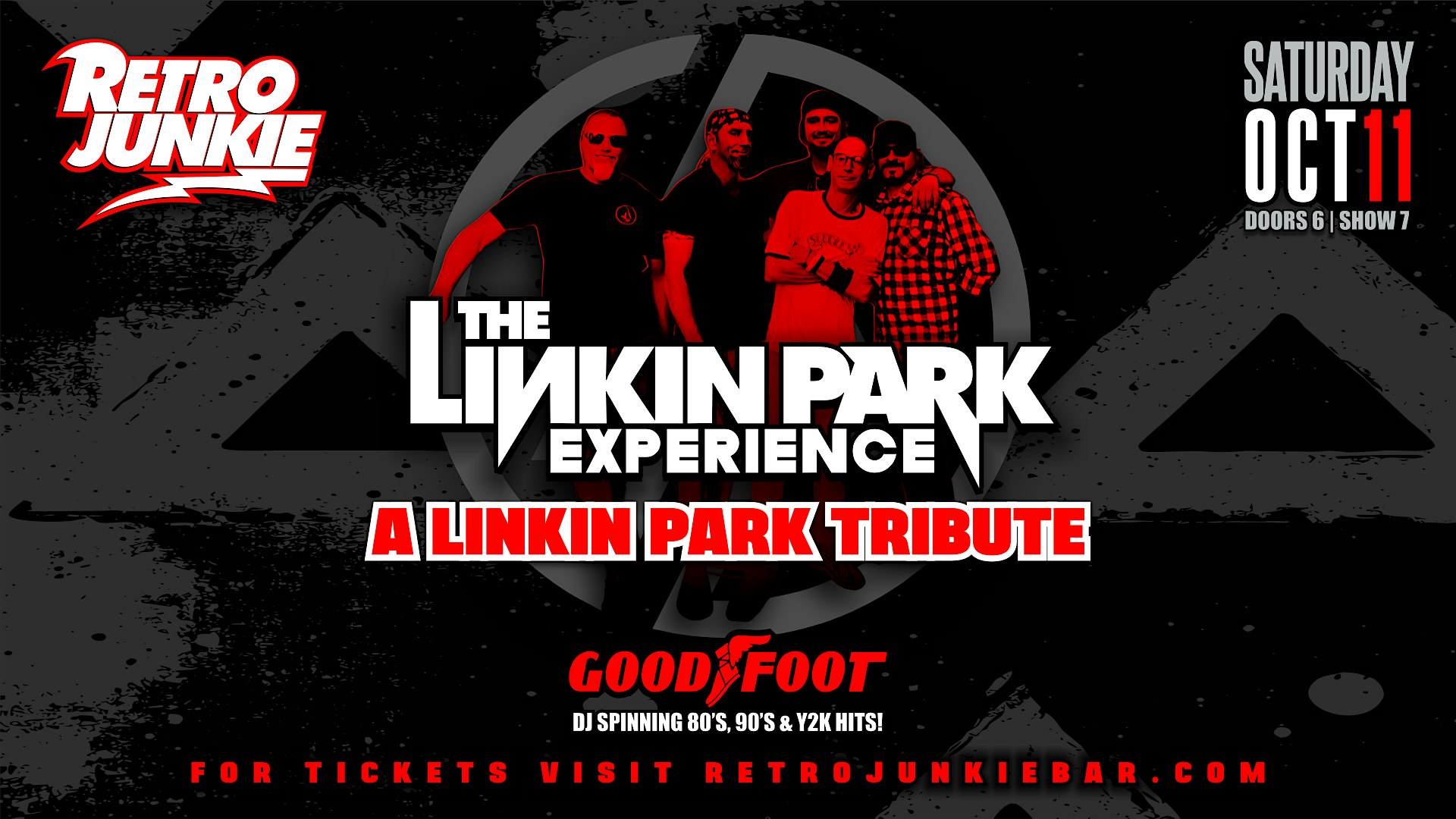 LINKIN PARK TRIBUTE + DJ AFTER-PARTY… LIVE @ RETRO JUNKIE! at Retro Junkie – Walnut Creek, CA