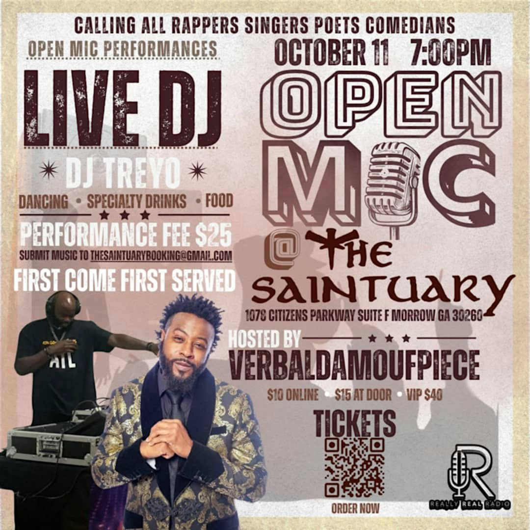 Open Mic @ The Saintuary at The Saintuary – Morrow, GA