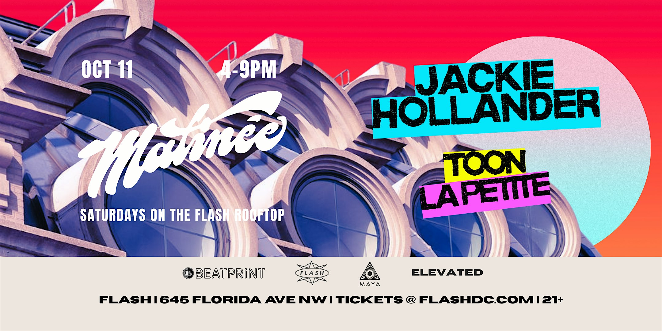 Matinée Day Party: Jackie Hollander at Flash Rooftop at Flash – Washington, DC