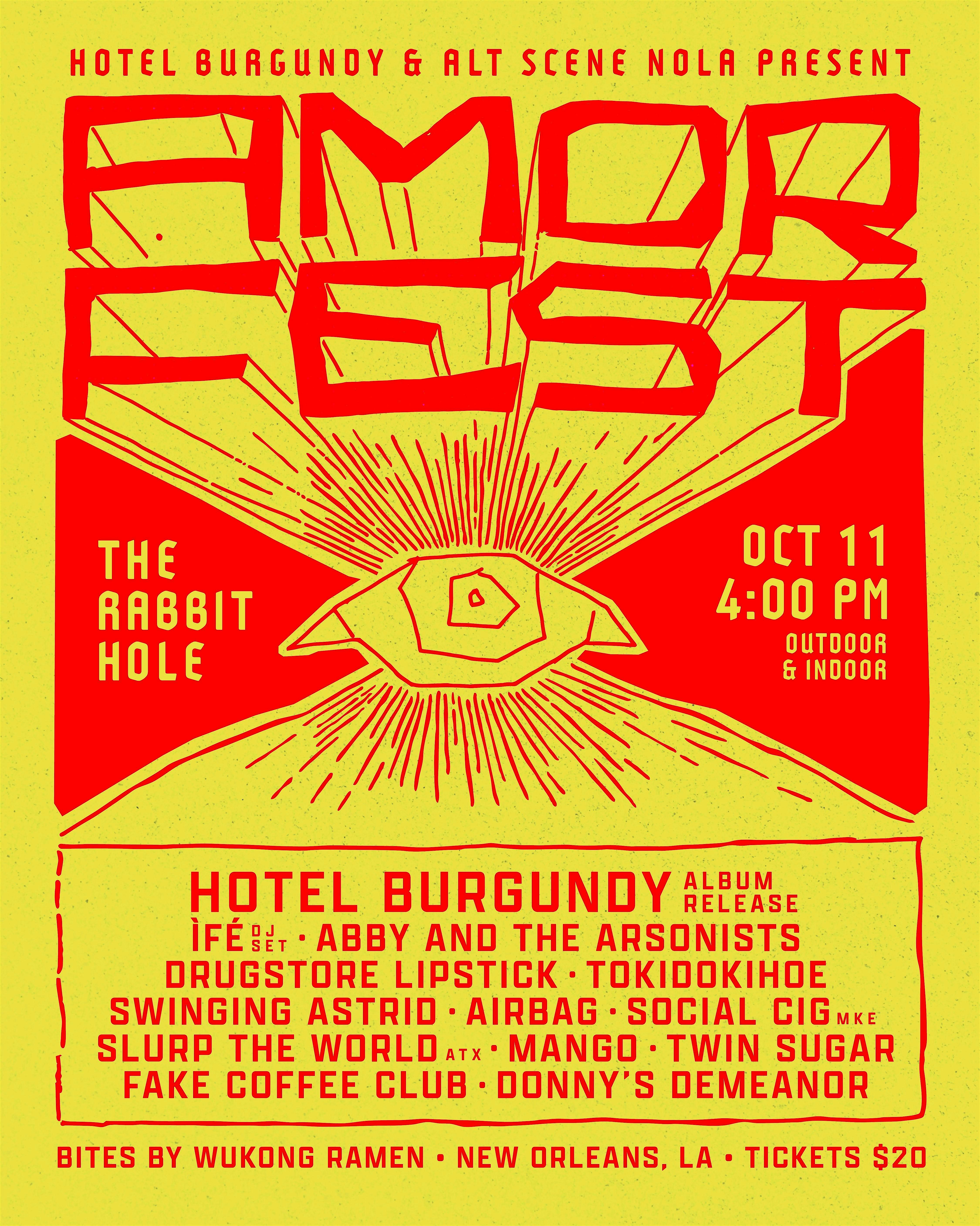 Amor Fest by Hotel Burgundy and Alt Scene NOLA at The Rabbit Hole – New Orleans, LA