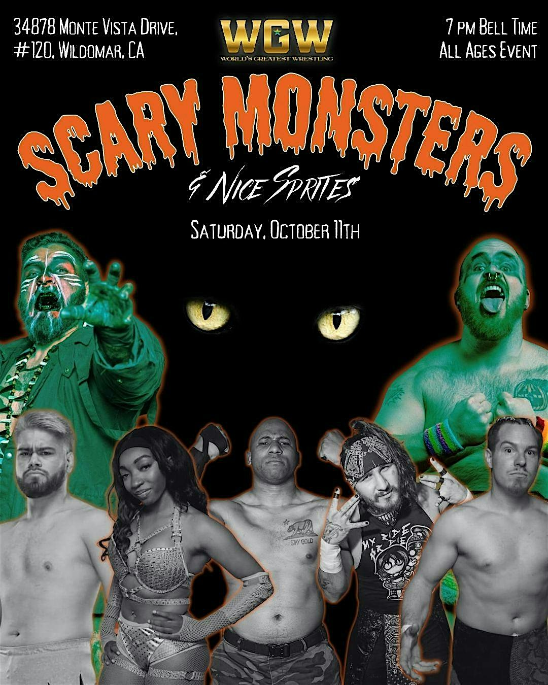 WGW presents SCARY MONSTERS AND NICE SPRITES at 34878 Monte Vista Dr – Wildomar, CA