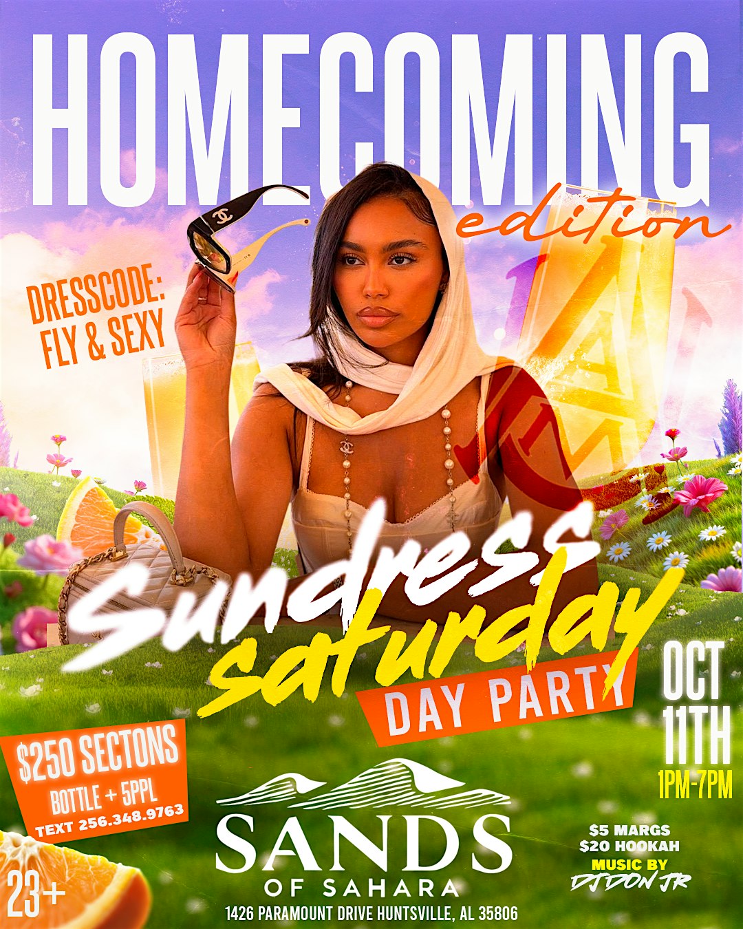 AAMU Homecoming Day Party @Sandshsv Oct 11th at Sands of Sahara Restaurant and Lounge – Huntsville, AL