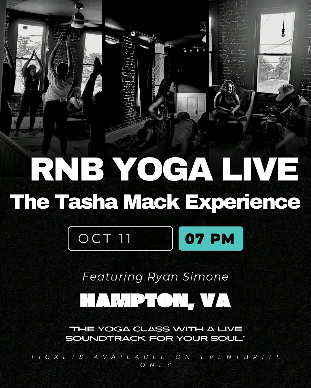RNB Yoga Live : The Tasha Mack Experience at Gifted Hands Designz – Hampton, VA