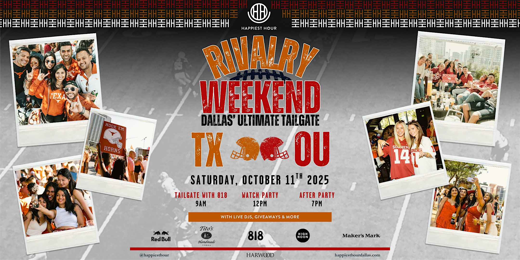 RIVALRY WEEKEND | TX vs. OU at Happiest Hour at Happiest Hour – Dallas, TX