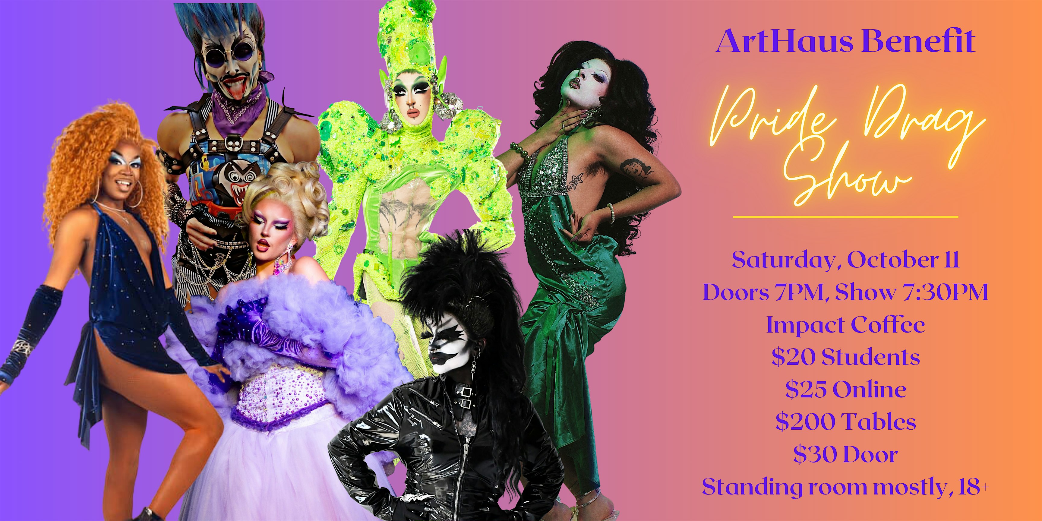 ArtHaus Pride Drag Show at Impact Coffee – Decorah, IA