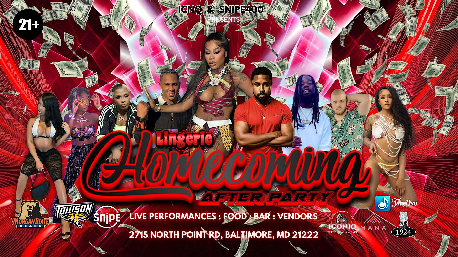 Lingerie Homecoming After Party at Papa’s Tex-Mex Smokehouse – Dundalk, MD