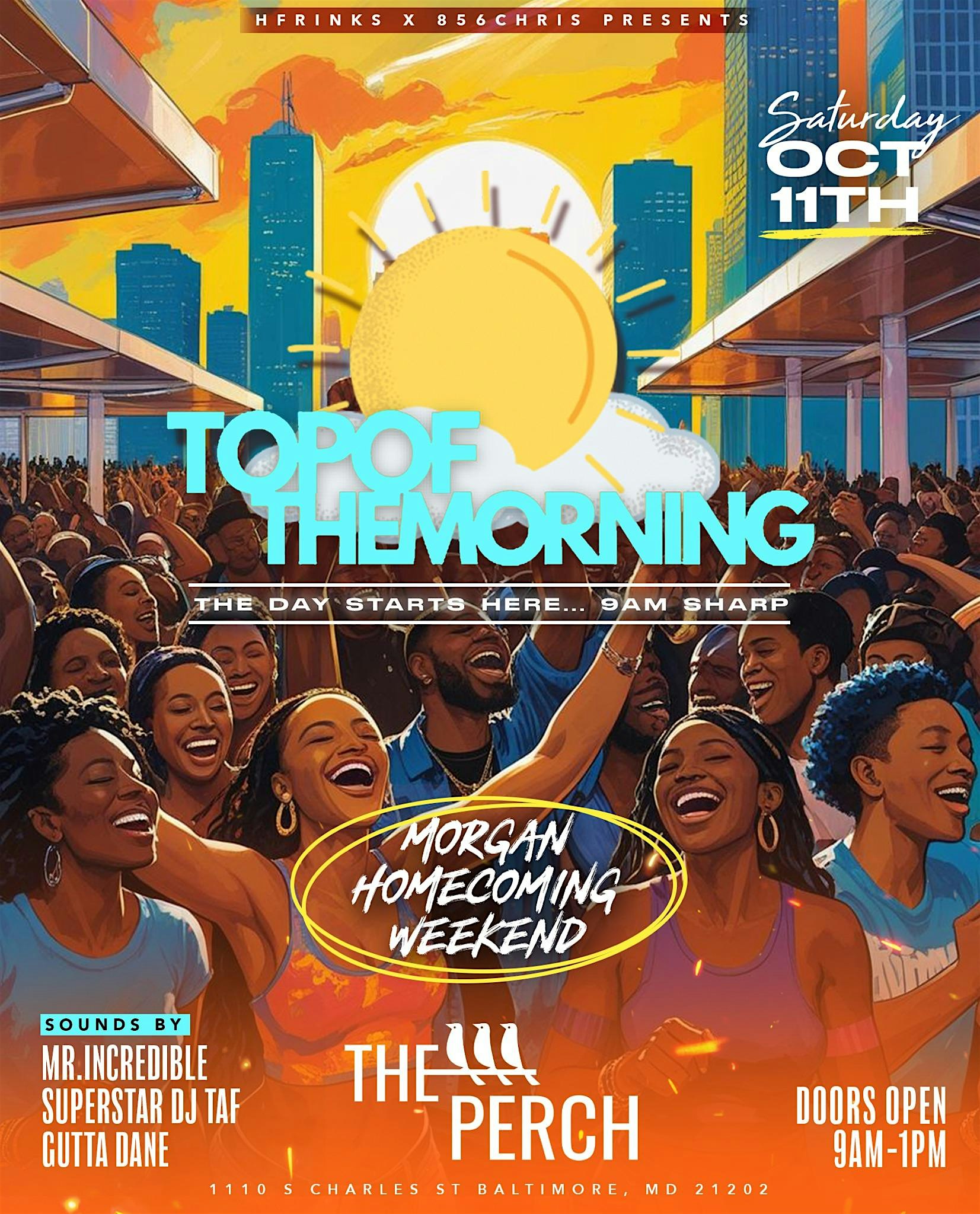 TOP OF THE MORNING PARTY BALTIMORE at The Perch – Baltimore, MD
