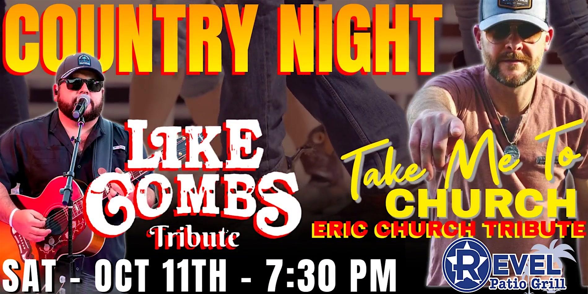 Luke Combs Tribute – Like Combs & Eric Church Tribute – Take Me To Church at The Revel – Frisco, TX