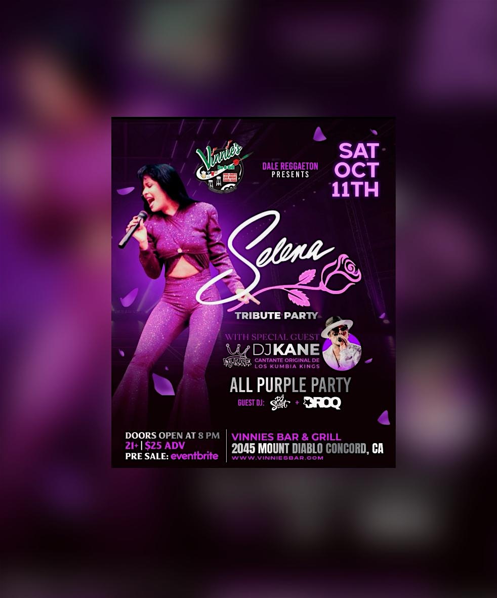 Purple Night: A Selena Tribute at Vinnie’s Bar & Grill – Concord, CA