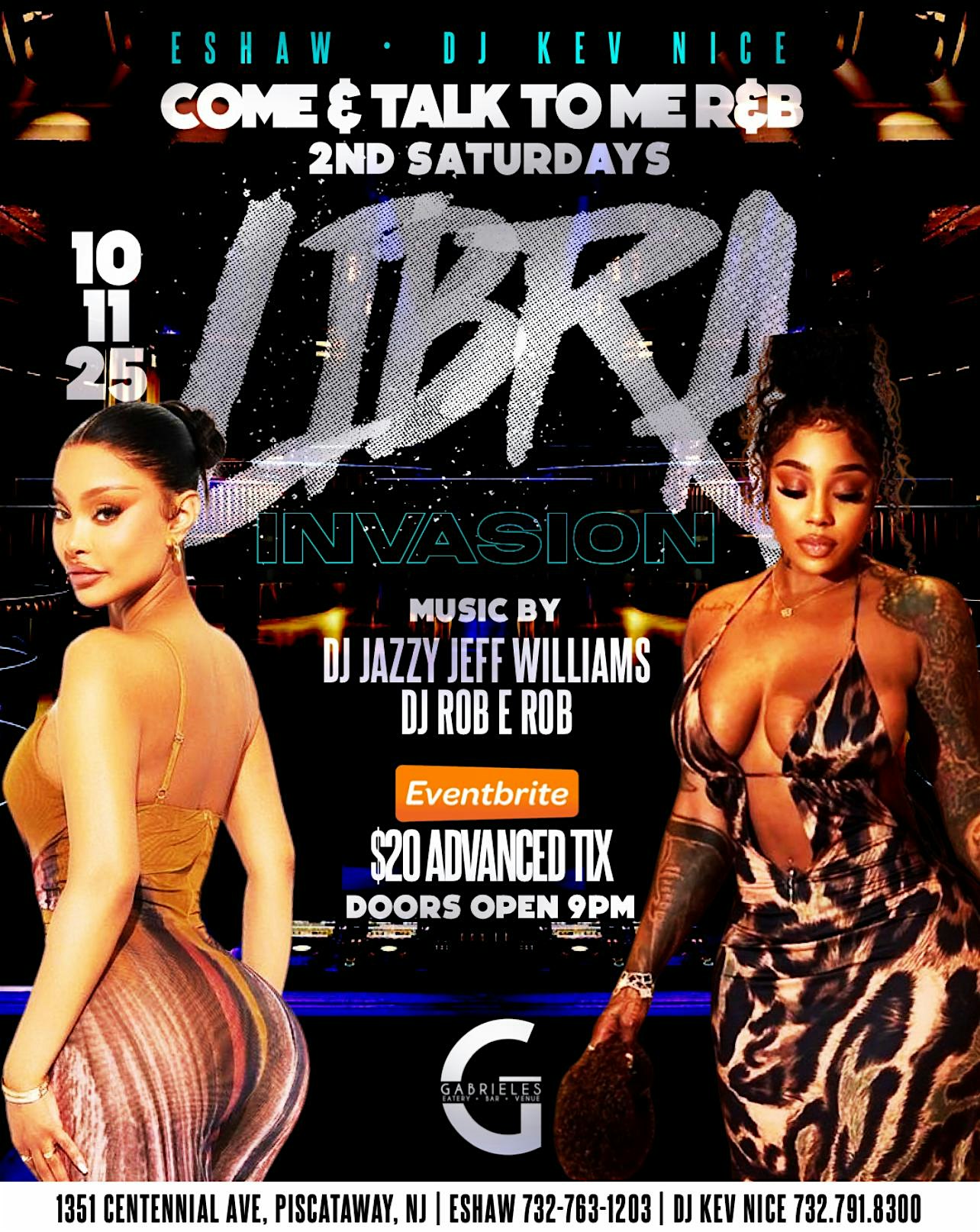 Come & Talk To Me RNB 2nd Saturday’s at Gabriele’s Bar & Grill – Piscataway, NJ