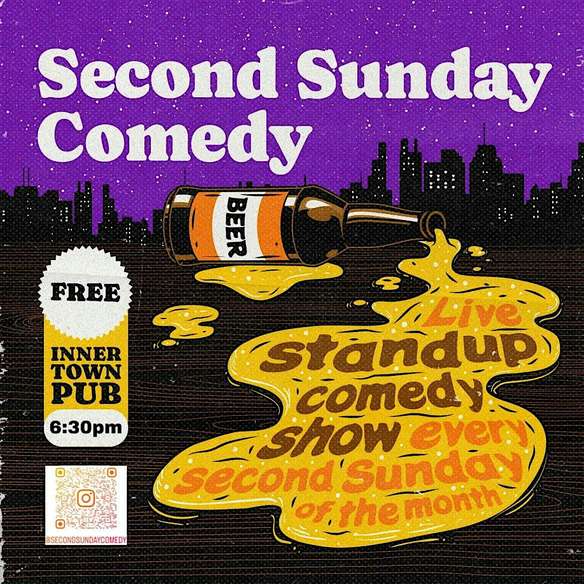 Second Sunday Comedy! Live standup comedy show! at The Inner Town Pub – Chicago, IL