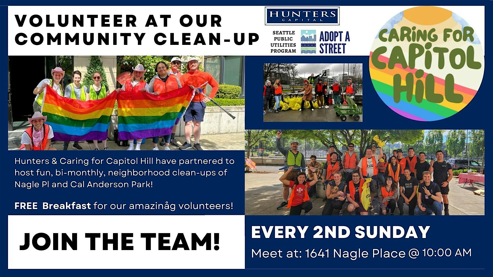 Cal Anderson Park Community Clean-up! at 1641 Nagle Pl – Seattle, WA