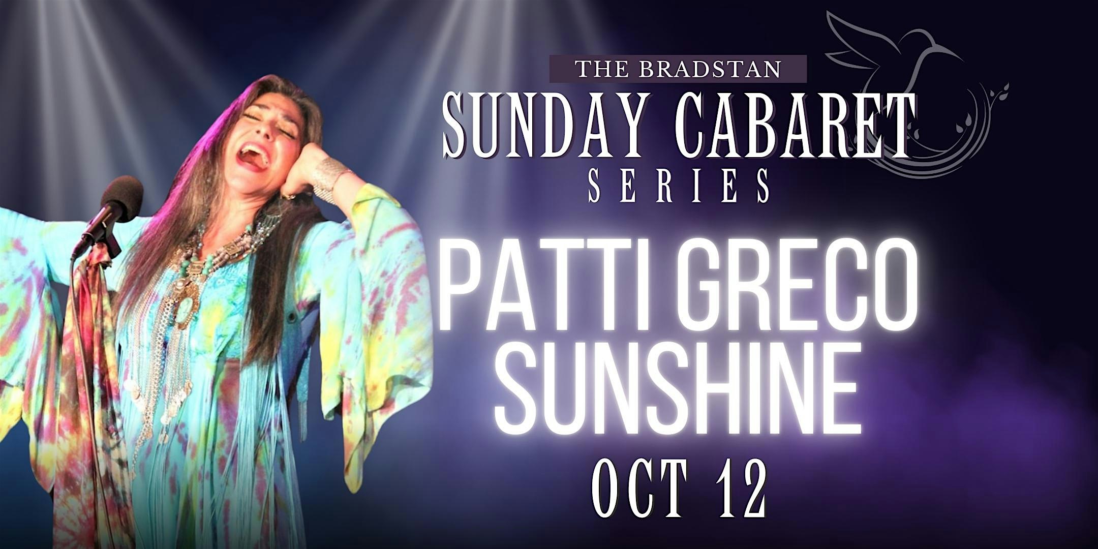 CABARET: An Evening with Patti Greco Sunshine at The Eldred Preserve – Eldred, NY