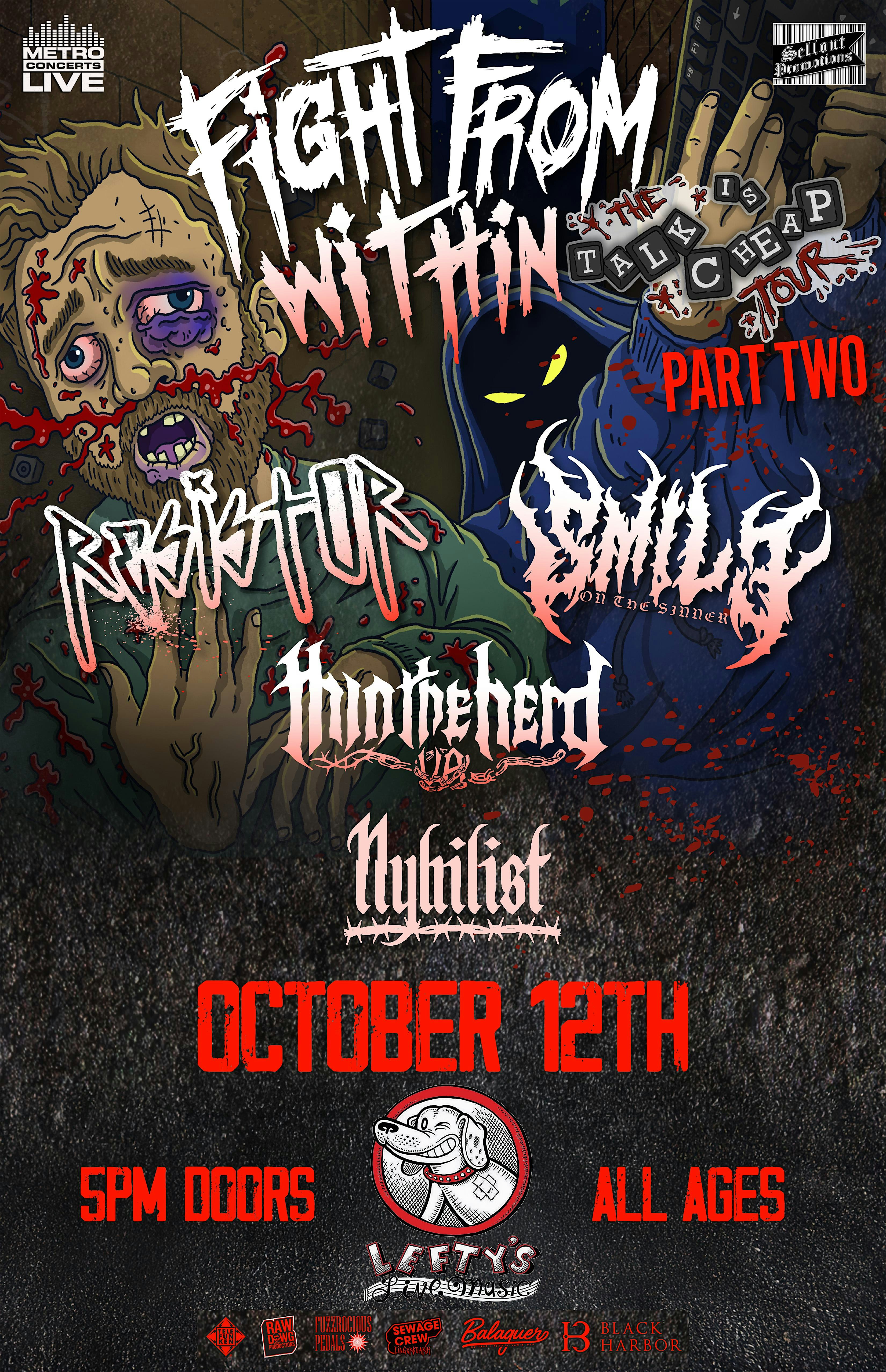 Fight From Within at Lefty’s Live Music – Des Moines, IA