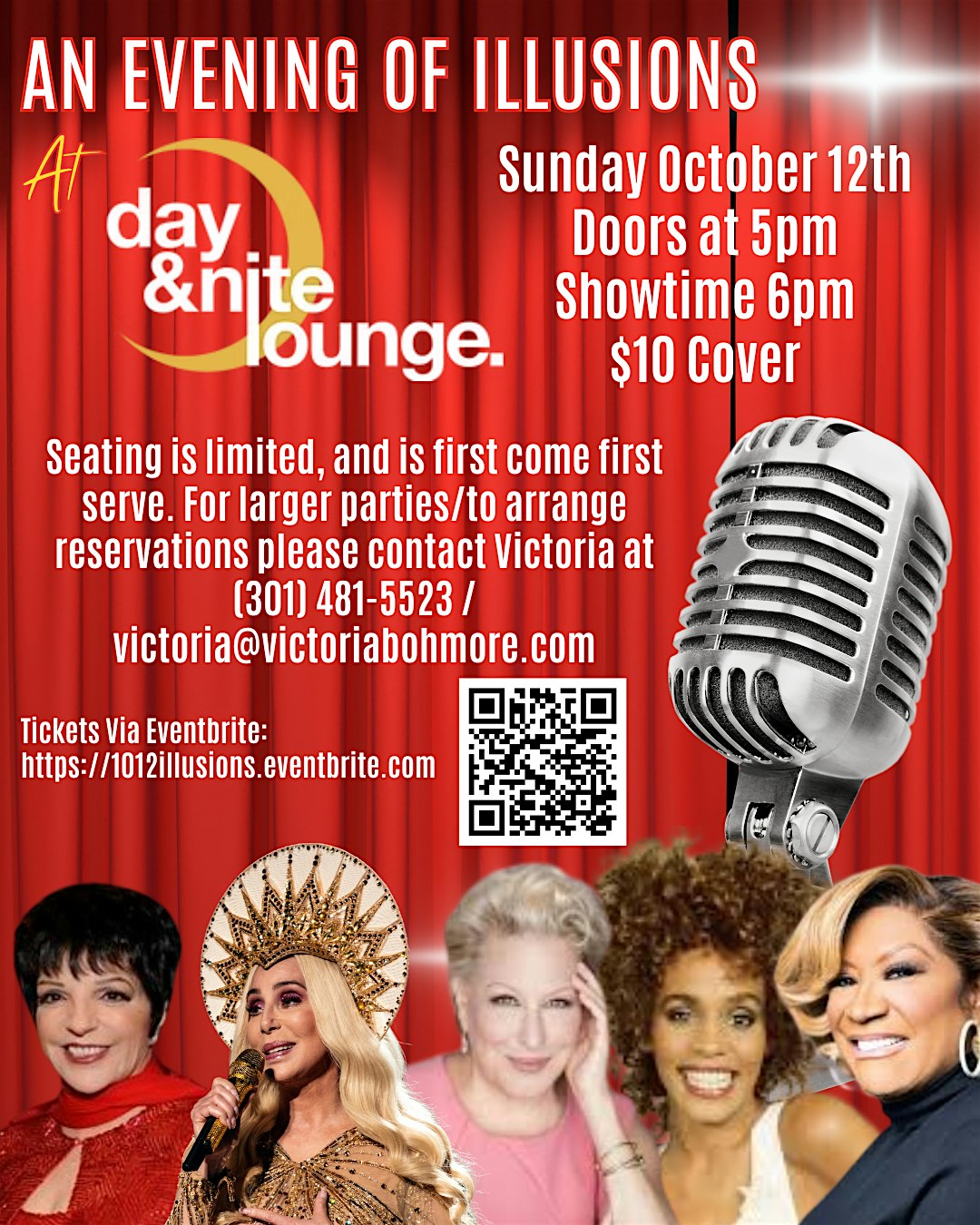 An Evening of Illusions Returns: A Classic Drag Show – October 12th at day&nite lounge. – Wappingers Falls, NY