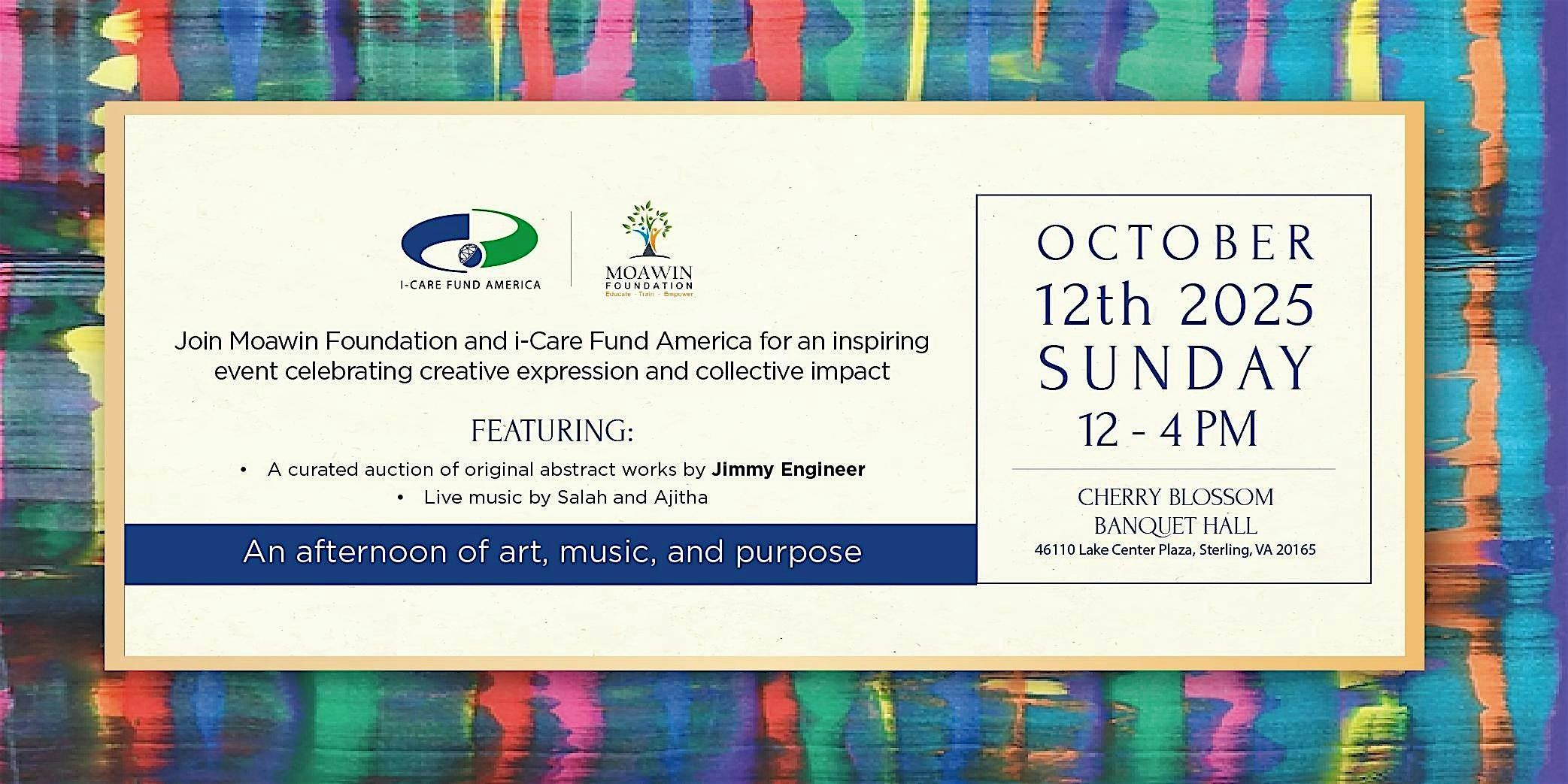 An Afternoon of Art and Music to Empower Education in Pakistan. at Cherry Blossom Banquet Hall – Sterling, VA