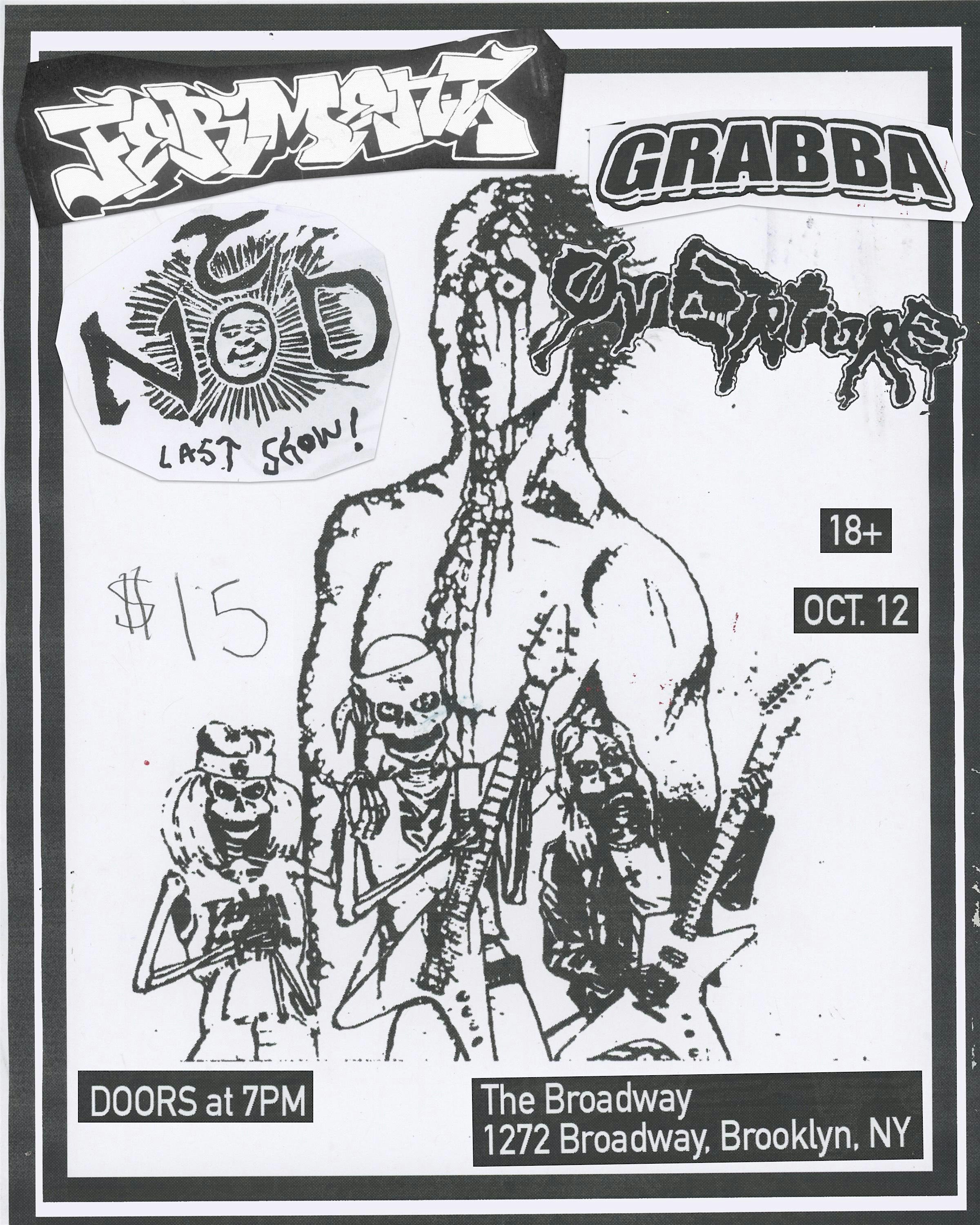 To Nod w/ Ferment, Overture + Grabba at The Broadway – Brooklyn, NY