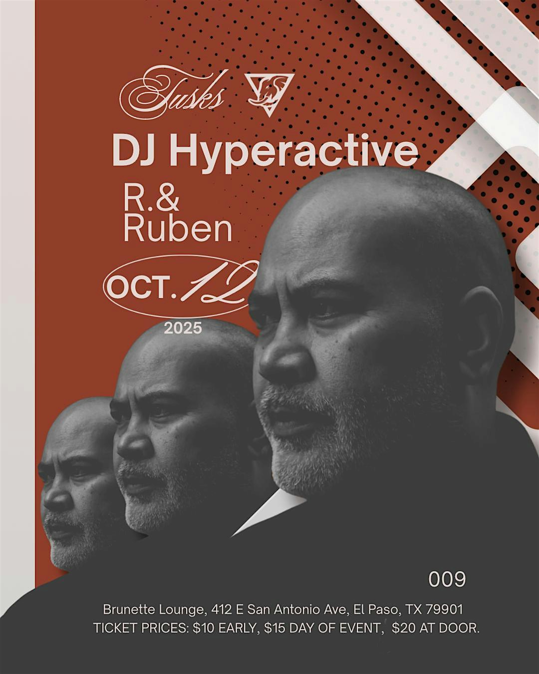 DJ HYPERACTIVE [4Trk] (TUSKS 009) at Brunette Lounge – El Paso, TX