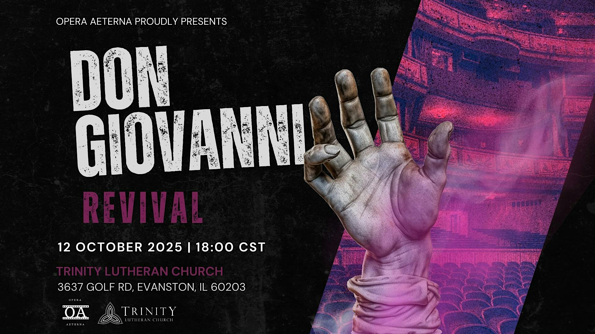 Don Giovanni Revival at Trinity Lutheran Church – Evanston, IL