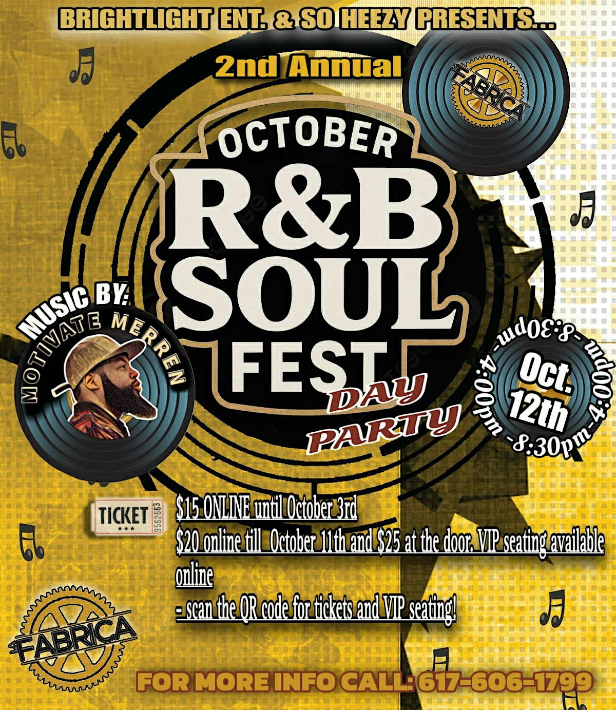 2nd Annual October R&B SOUL FEST at La Fabrica – Cambridge, MA