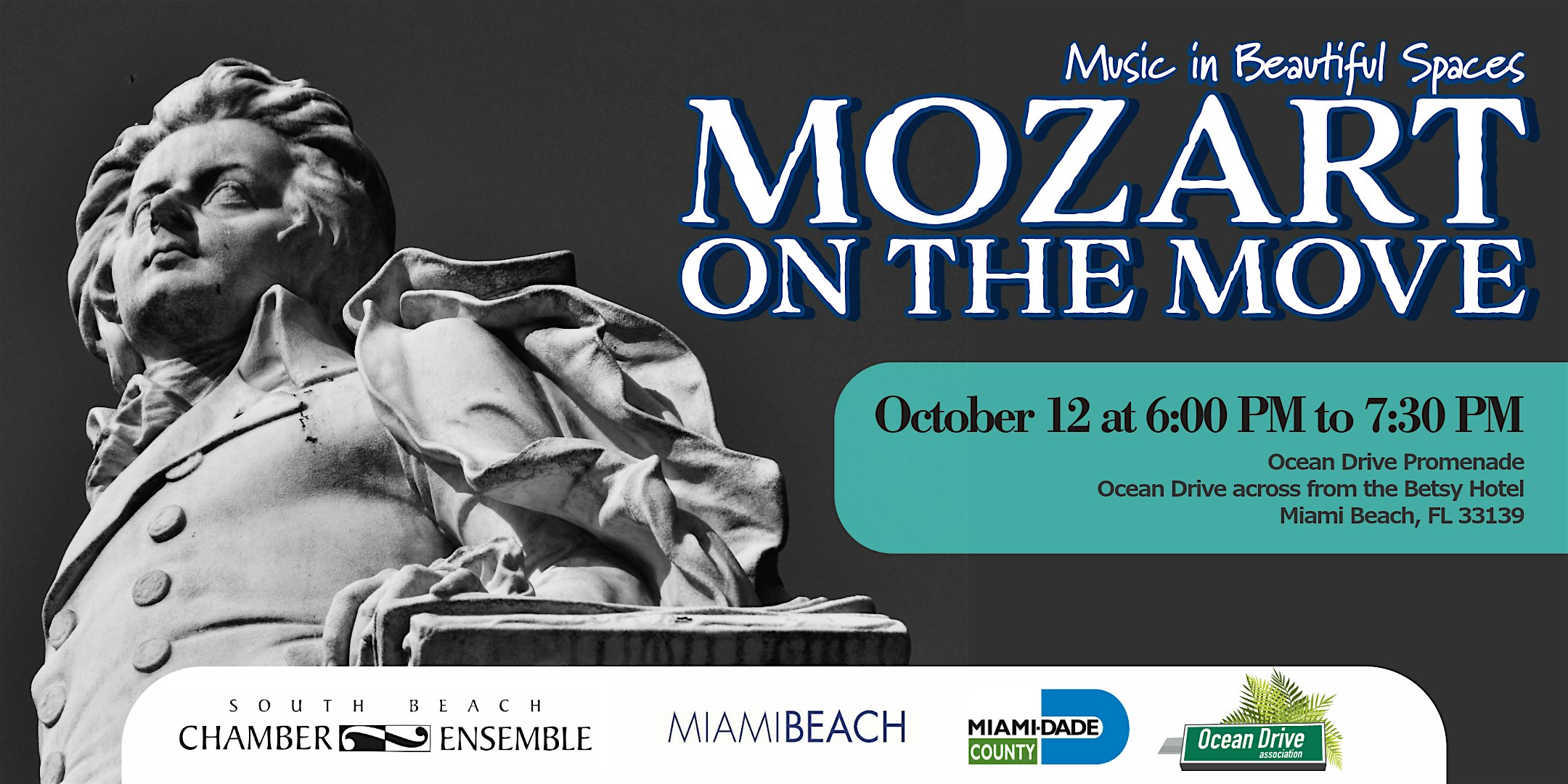 Mozart on the Move – Ocean Drive Promenade at The Betsy Hotel – Miami Beach, FL
