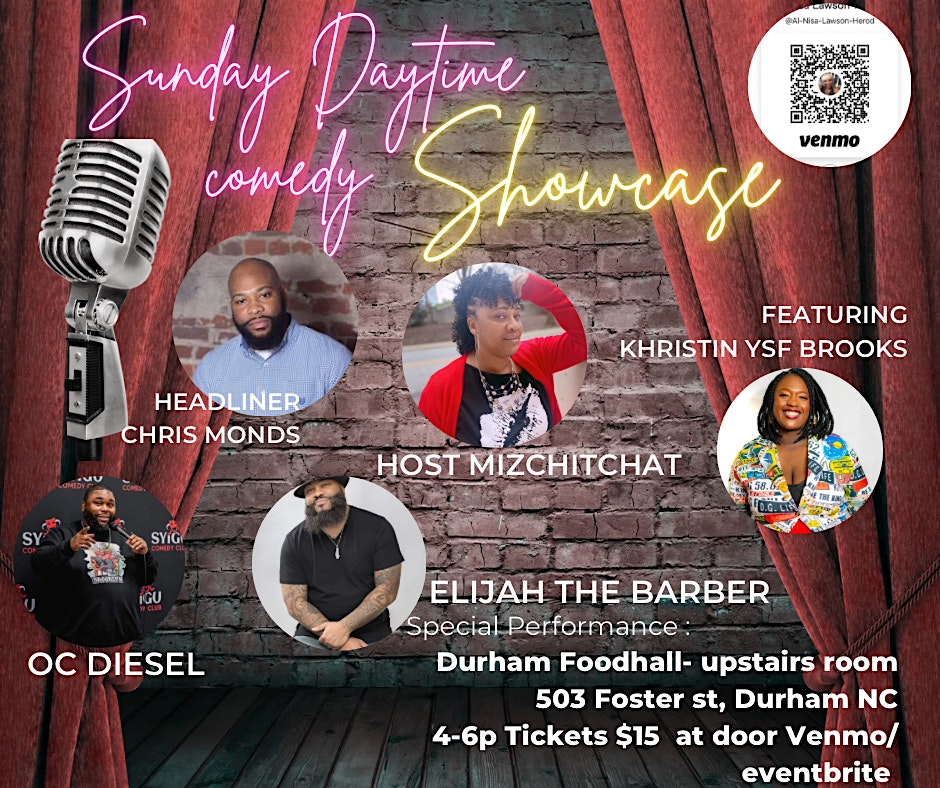 Pre Game Day Comedy at 503 Foster St – Durham, NC