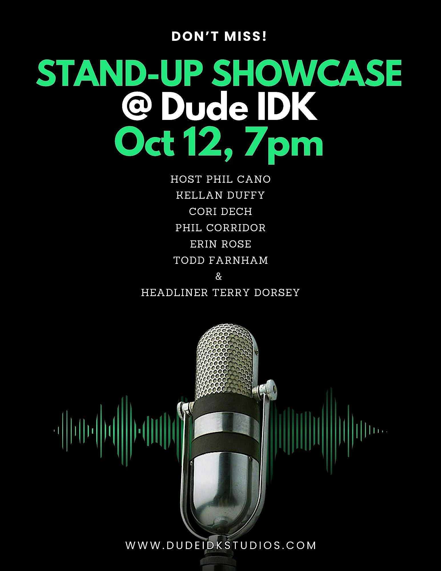 Stand Up Showcase @ Dude IDK at Dude, IDK Studios – Denver, CO