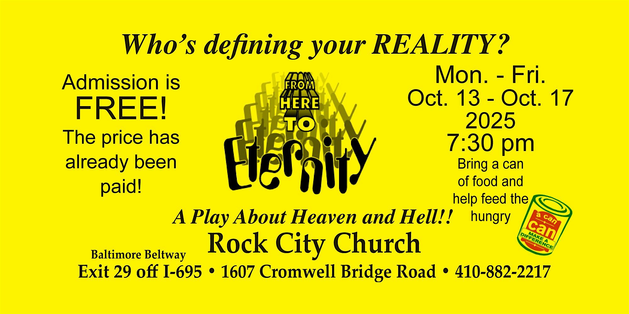 From Here To Eternity Play at Rock City Church – Baltimore, MD