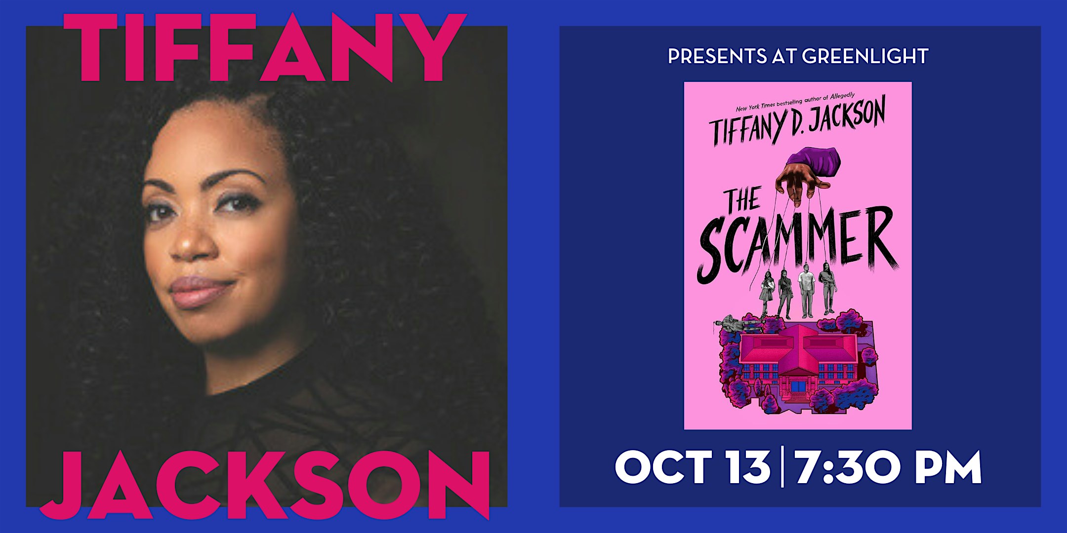 Book Event: Tiffany Jackson with Gayle Forman at Greenlight Bookstore in Fort Greene – Brooklyn, NY