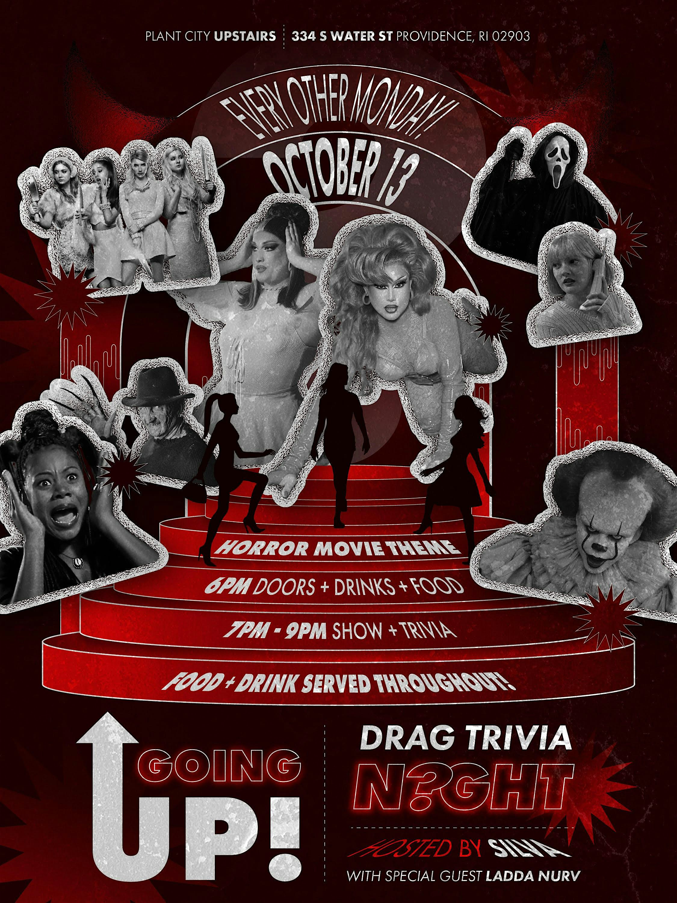 Going UP! Drag Show & Trivia Night hosted by Silva at Plant City Providence – Providence, RI
