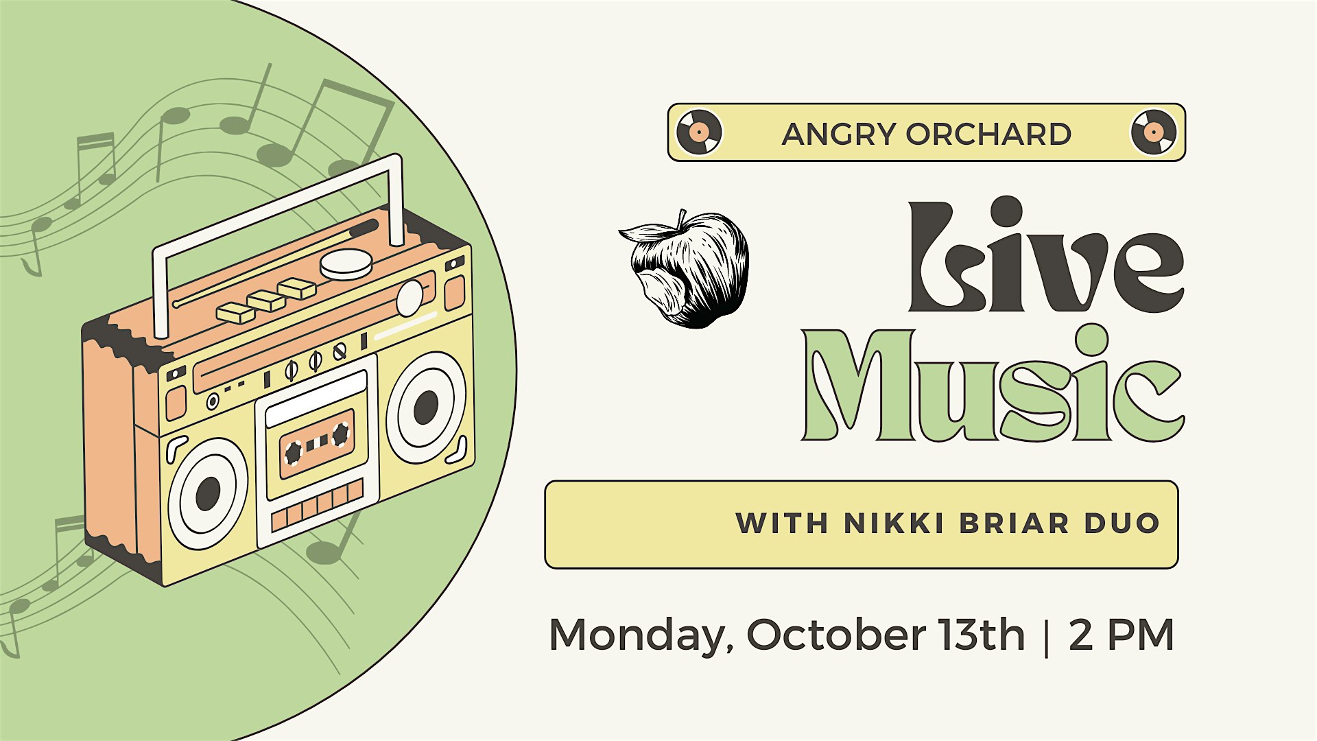 Live Music at Angry Orchard: Nikki Briar Duo at Angry Orchard Cider House – Walden, NY