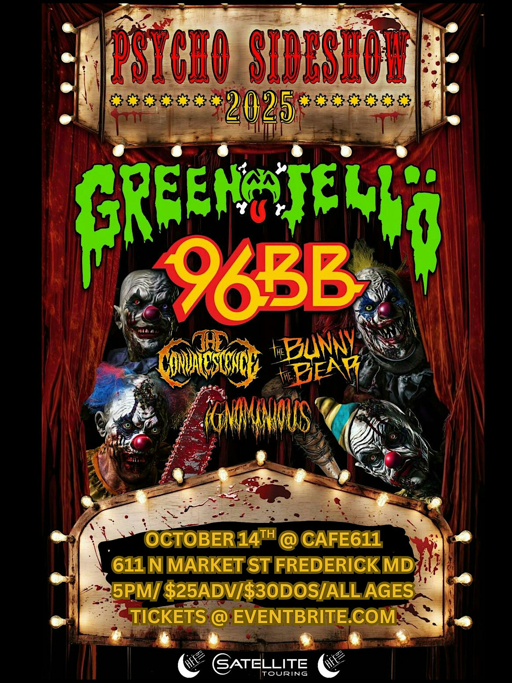 PSYCHO SIDESHOW @ CAFE 611 at Cafe 611 Restaurant – Frederick, MD