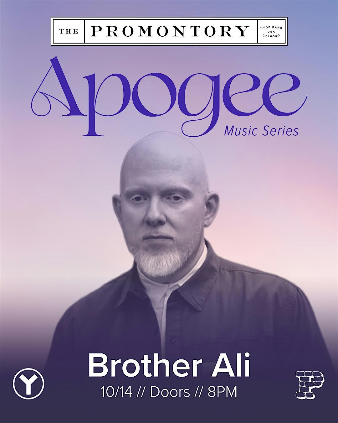 Apogee Concert Series ft. Brother Ali at The Promontory – Chicago, IL
