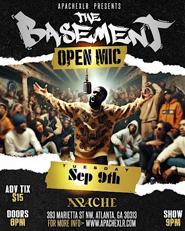 The Basement: Live Hip-Hop and RnB Open Mic at 393 Marietta St NW – Atlanta, GA