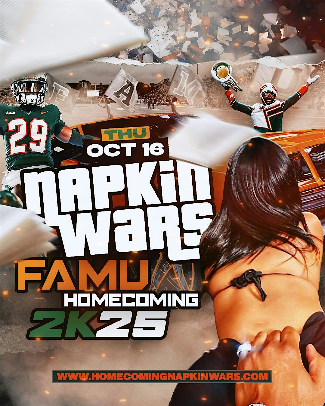 HOMECOMING NAPKINS WARS | THURSDAY OCTOBER 16TH at 1872 Mill St – Tallahassee, FL